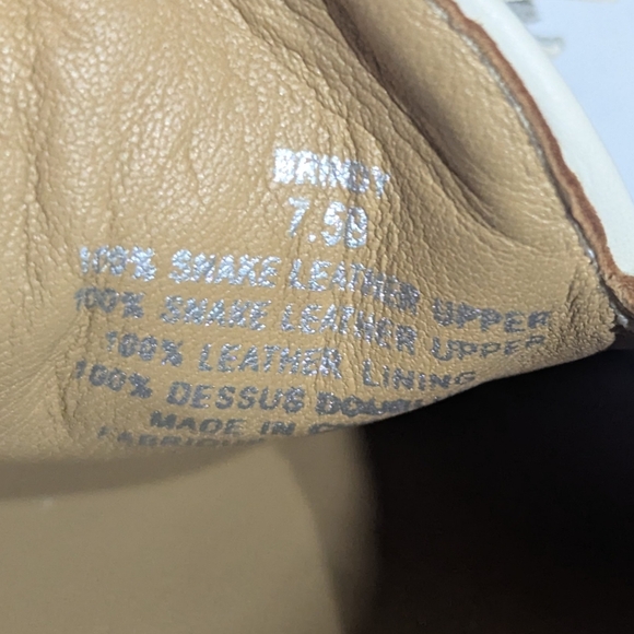 Ralph Lauren Brindy Snakeskin  loafer - cream - size 7.5B *minor imperfection - Picture 9 of 13